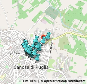 Mappa Via Legnano, 76012 Canosa di Puglia BT, Italia (0.428)