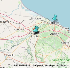 Mappa Via Castellammare, 76012 Canosa di Puglia BT, Italia (31.25)