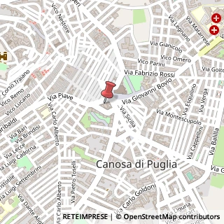 Mappa Via Piave, 4, 76012 Canosa di Puglia, Barletta-Andria-Trani (Puglia)
