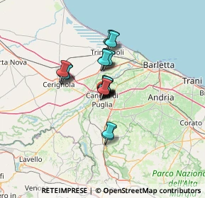 Mappa Piazza Vincenzo Sinesi, 76012 Canosa di Puglia BT, Italia (8.5495)