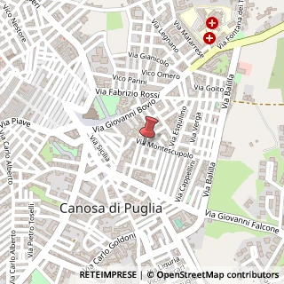 Mappa Via Umberto Giordano, 3, 76012 Canosa di Puglia, Barletta-Andria-Trani (Puglia)