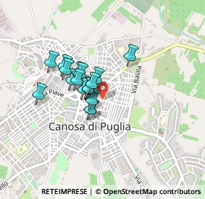 Mappa Piazza Vincenzo Sinesi, 76012 Canosa di Puglia BT, Italia (0.31056)