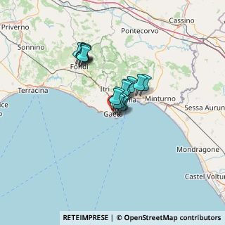 Mappa 04024 Gaeta LT, Italia (9.12765)