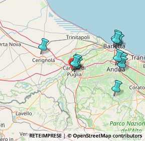 Mappa Via Generale Pianel, 76012 Canosa di Puglia BT, Italia (15.45455)