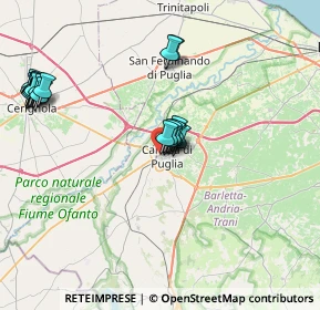 Mappa Via Generale Pianel, 76012 Canosa di Puglia BT, Italia (9.017)