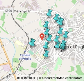Mappa Via Generale Pianel, 76012 Canosa di Puglia BT, Italia (0.4285)