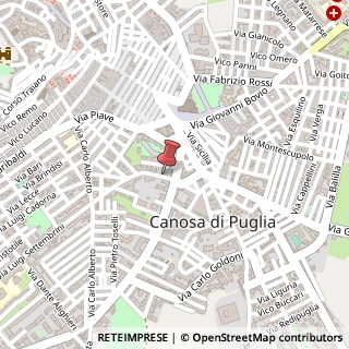 Mappa Via Luigi Settembrini, 7, 76012 Canosa di Puglia, Barletta-Andria-Trani (Puglia)
