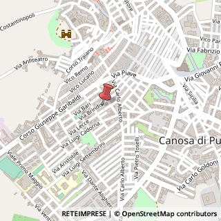 Mappa Via Savino Lagrasta, 27, 76012 Canosa di Puglia, Barletta-Andria-Trani (Puglia)