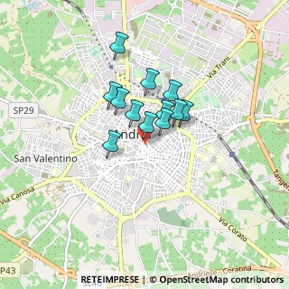 Mappa Piazza Balilla, 76123 Andria BT, Italia (0.58833)
