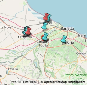 Mappa Via Capri, 76012 Canosa di Puglia BT, Italia (12.2795)