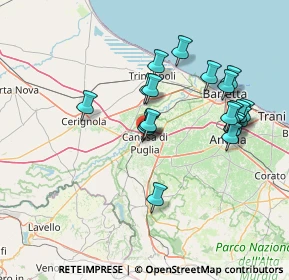 Mappa Vico Pietro Metastasio, 70053 Canosa di Puglia BT, Italia (14.9485)