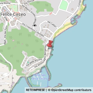 Mappa Via Ammiraglio Bergamini, 7, 04017 San Felice Circeo, Latina (Lazio)