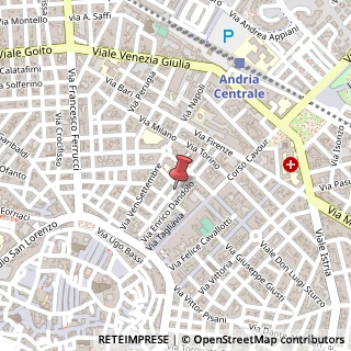 Mappa Via V. E. Orlando, 61, 76123 Andria, Barletta-Andria-Trani (Puglia)
