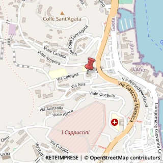 Mappa Via Calegna, 35, 04024 Gaeta, Latina (Lazio)