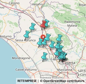 Mappa Autostrada del Sole, 81057 Teano CE, Italia (13.34722)
