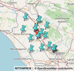 Mappa Autostrada del Sole, 81057 Teano CE, Italia (11.56667)