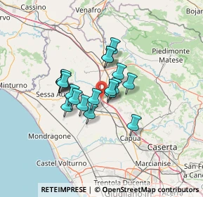 Mappa Autostrada del Sole, 81057 Teano CE, Italia (9.9685)