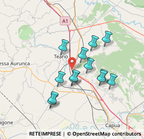 Mappa Autostrada del Sole, 81057 Teano CE, Italia (6.40077)
