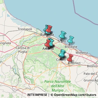 Mappa Via Umberto Giordano, 76123 Andria BT, Italia (8.504)