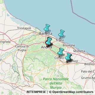 Mappa Via Guinizelli, 76123 Andria BT, Italia (9.67615)