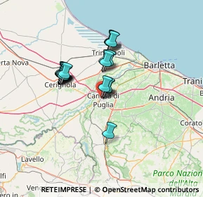 Mappa Via Rocco Sassani, 76012 Canosa di Puglia BT, Italia (11.6305)