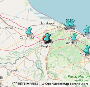 Mappa Via Rocco Sassani, 76012 Canosa di Puglia BT, Italia (12.99308)