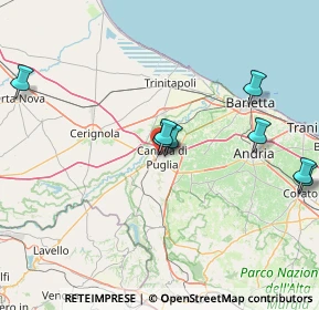 Mappa Via Rocco Sassani, 76012 Canosa di Puglia BT, Italia (28.00357)