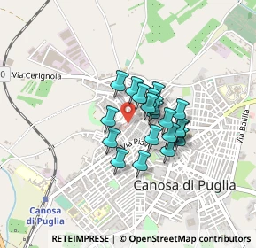 Mappa Via Rocco Sassani, 76012 Canosa di Puglia BT, Italia (0.291)