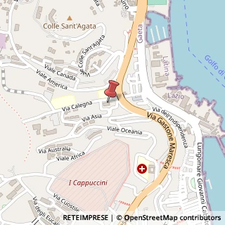 Mappa Via Calegna, 25, 04024 Gaeta, Latina (Lazio)