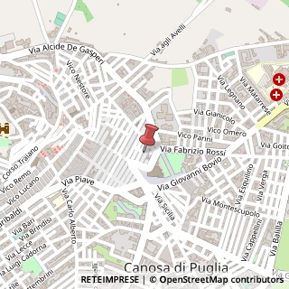 Mappa Via Gaetano Tarantino, 16, 76012 Canosa di Puglia, Barletta-Andria-Trani (Puglia)