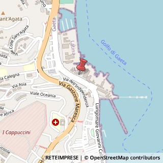 Mappa Lungomare Giovanni Caboto, 59, 04024 Gaeta, Latina (Lazio)