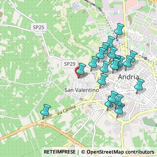 Mappa Via Minervino Murge, 76123 Andria BT, Italia (1.1115)
