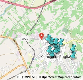Mappa Via Cerignola, 70053 Canosa di Puglia BT, Italia (0.95231)