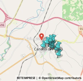 Mappa Via Cerignola, 70053 Canosa di Puglia BT, Italia (1.29273)