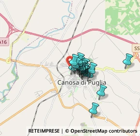 Mappa Via Cerignola, 70053 Canosa di Puglia BT, Italia (1.0515)