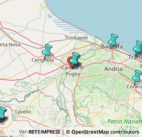 Mappa Via Cerignola, 70053 Canosa di Puglia BT, Italia (26.29692)