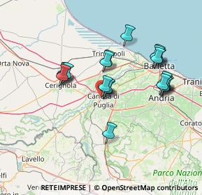 Mappa Via Cerignola, 70053 Canosa di Puglia BT, Italia (14.315)