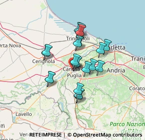 Mappa Via Cerignola, 70053 Canosa di Puglia BT, Italia (10.8445)