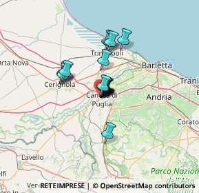 Mappa Via Cerignola, 70053 Canosa di Puglia BT, Italia (8.10889)
