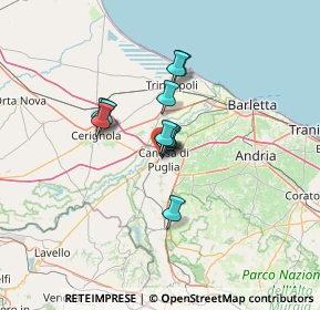 Mappa Via Cerignola, 70053 Canosa di Puglia BT, Italia (8.79273)