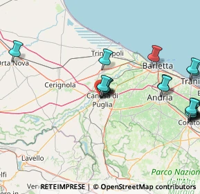 Mappa Via Cerignola, 70053 Canosa di Puglia BT, Italia (20.503)