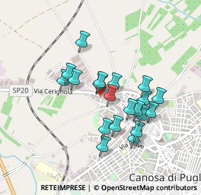 Mappa Via Cerignola, 70053 Canosa di Puglia BT, Italia (0.397)