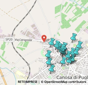 Mappa Via Cerignola, 70053 Canosa di Puglia BT, Italia (0.6005)