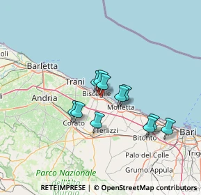 Mappa Via Lama di Macina, 76011 Bisceglie BT, Italia (11.12727)