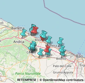 Mappa Via Lama di Macina, 76011 Bisceglie BT, Italia (11.021)