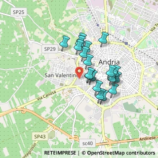 Mappa Via Spartaco, 76123 Andria BT, Italia (0.7605)