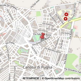 Mappa Via Giovanni Bovio, 3, 76012 Canosa di Puglia, Barletta-Andria-Trani (Puglia)
