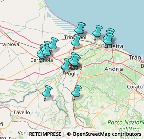 Mappa 70053 Canosa di Puglia BT, Italia (12.38722)