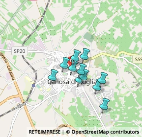 Mappa 70053 Canosa di Puglia BT, Italia (0.62818)