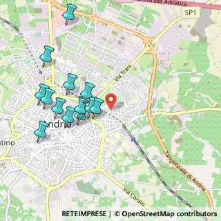 Mappa Via Atene, 76123 Andria BT, Italia (1.09846)